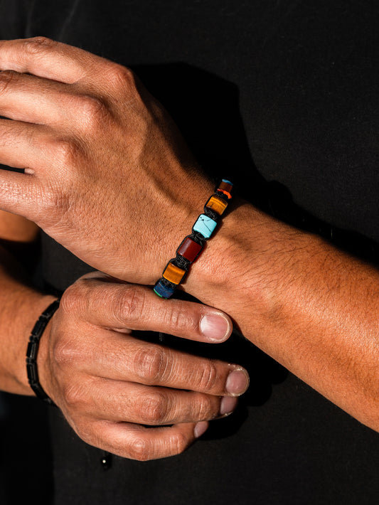 Brazalete Artesano Caño Cristales 9mm