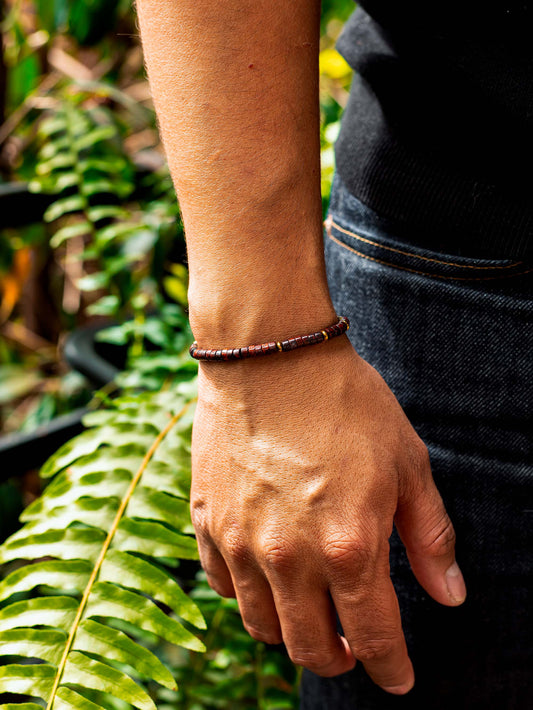 Brazalete Volcán 4mm Heishi