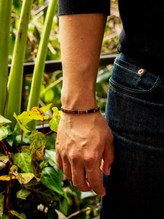 Brazalete Miyuki Tila Volcán 5mm