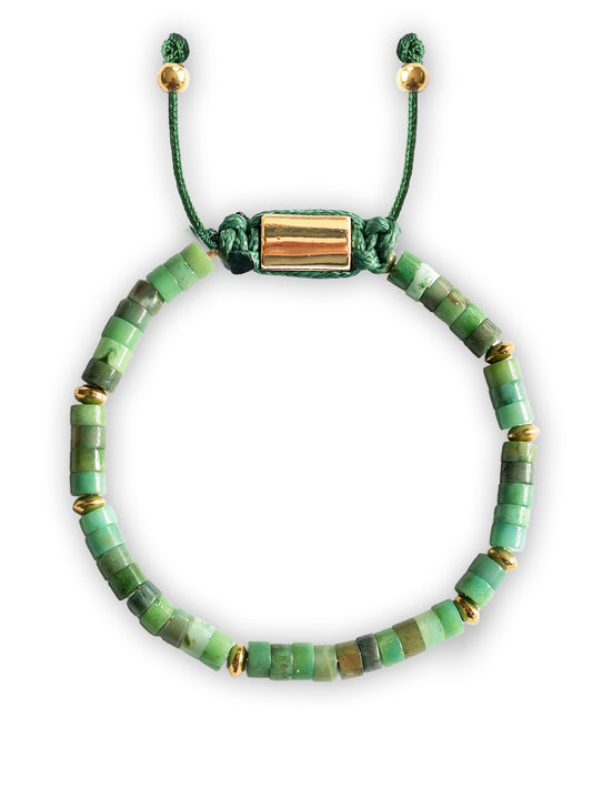 Brazalete Amazonita 4mm Heishi