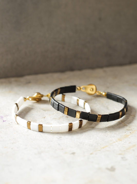 Combo Brazaletes Pareja Miyuki Tila 5mm