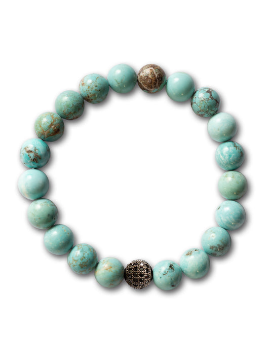 Brazalete Turquesa Bali 8mm