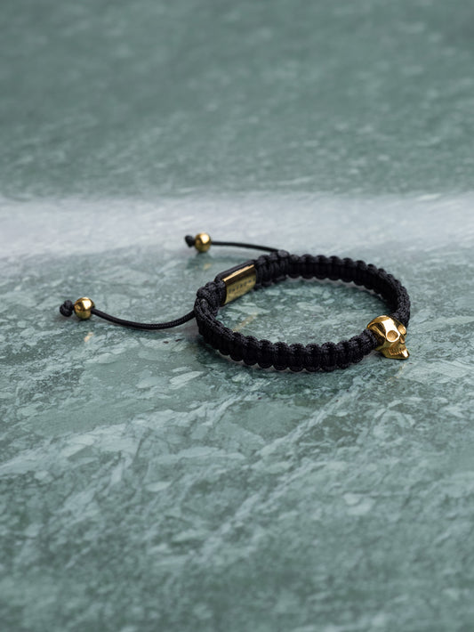 Brazalete Dia de Muertos Macramé