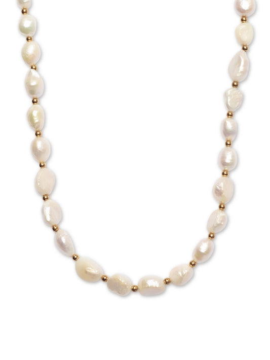 Collar Perla de Rio Dorado 7mm