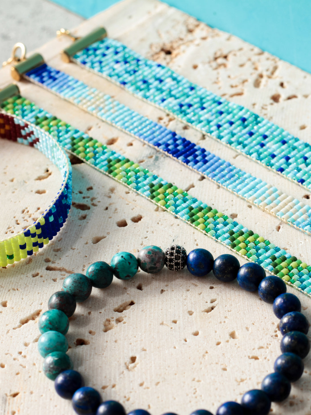 Brazalete Miyuki Cenote 5 puntos - Tayrona Accesorios