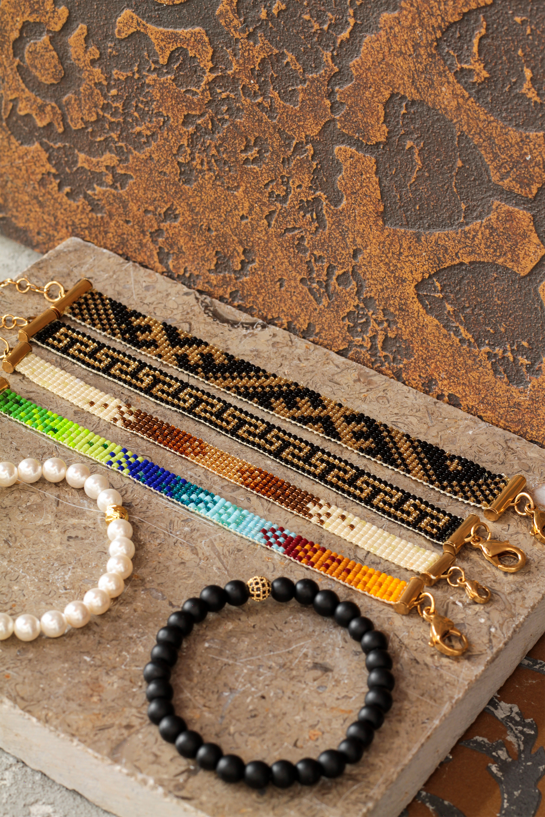 Brazalete Miyuki Cartagena 5 puntos - Tayrona Accesorios