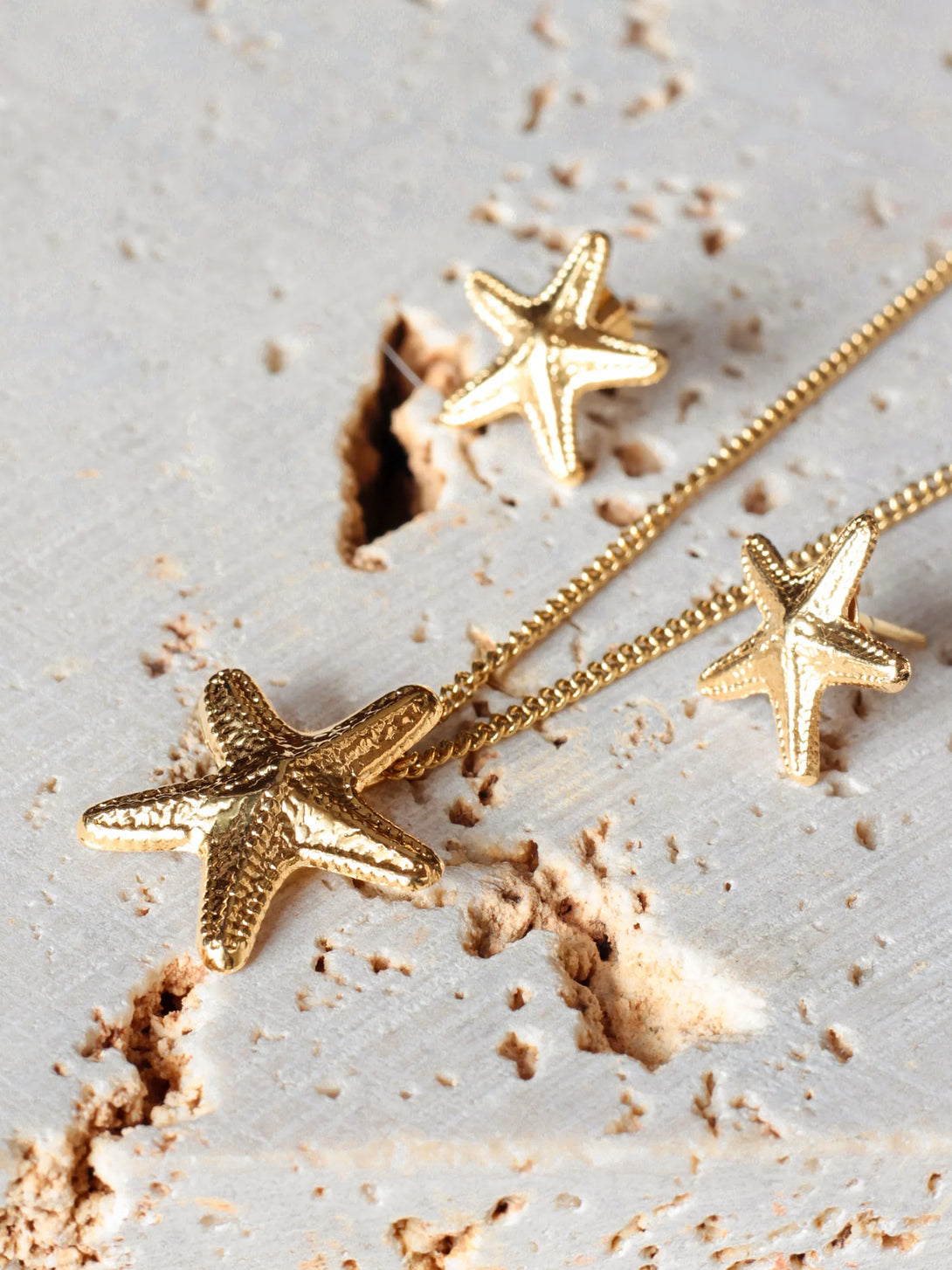 Set Estrella Marina Bronce - Tayrona Accesorios