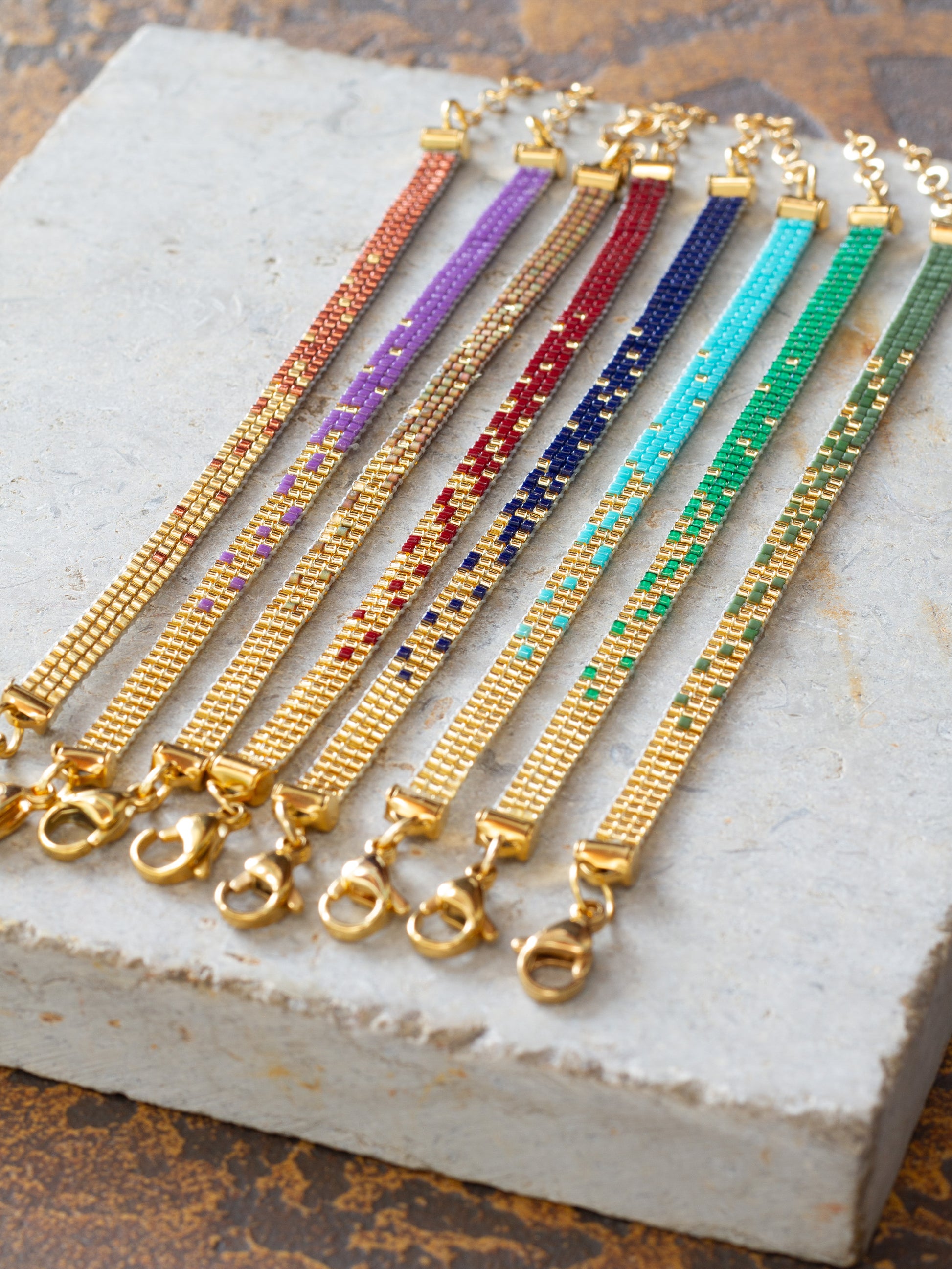 Brazalete Miyuki Gradiente 3 puntos - Tayrona Accesorios