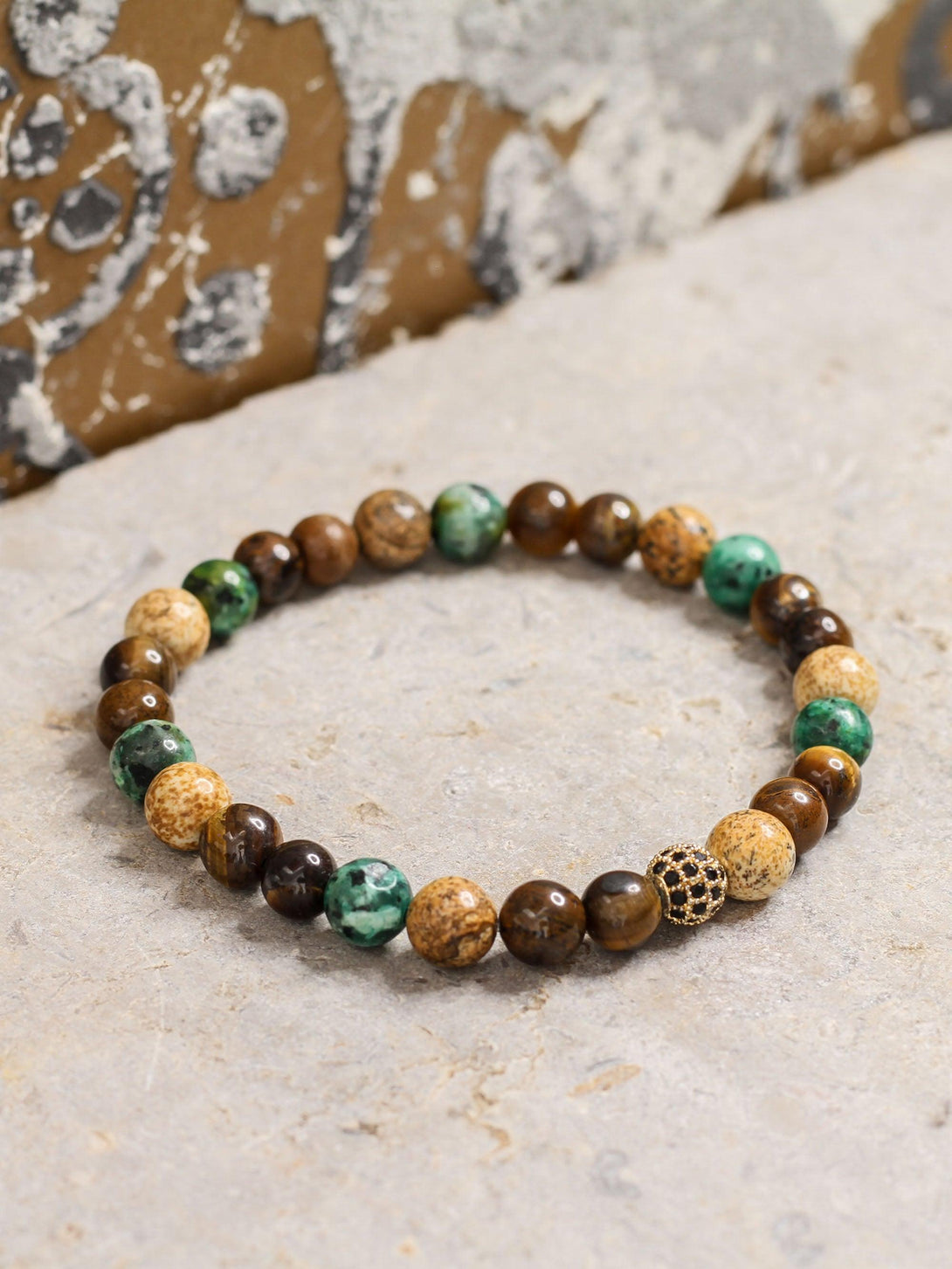 Brazalete Tigre Africa 6mm - Tayrona Accesorios