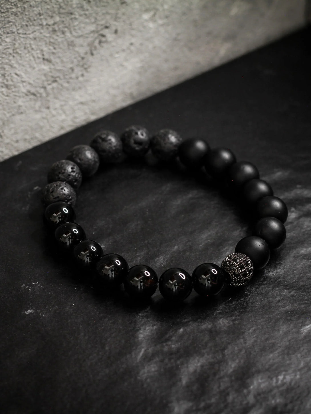 Brazalete Black Mixto 8mm - Tayrona Accesorios