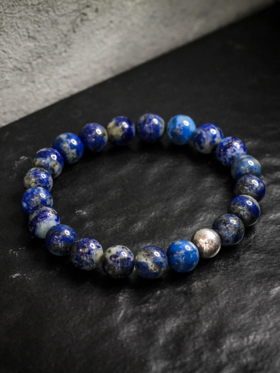 Brazalete Lapislazuli 8mm - Tayrona Accesorios