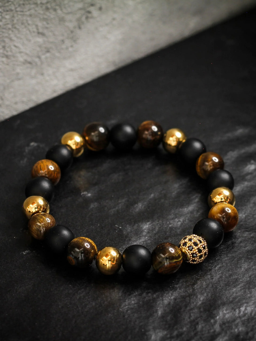 Brazalete Tigre Oro 8mm - Tayrona Accesorios