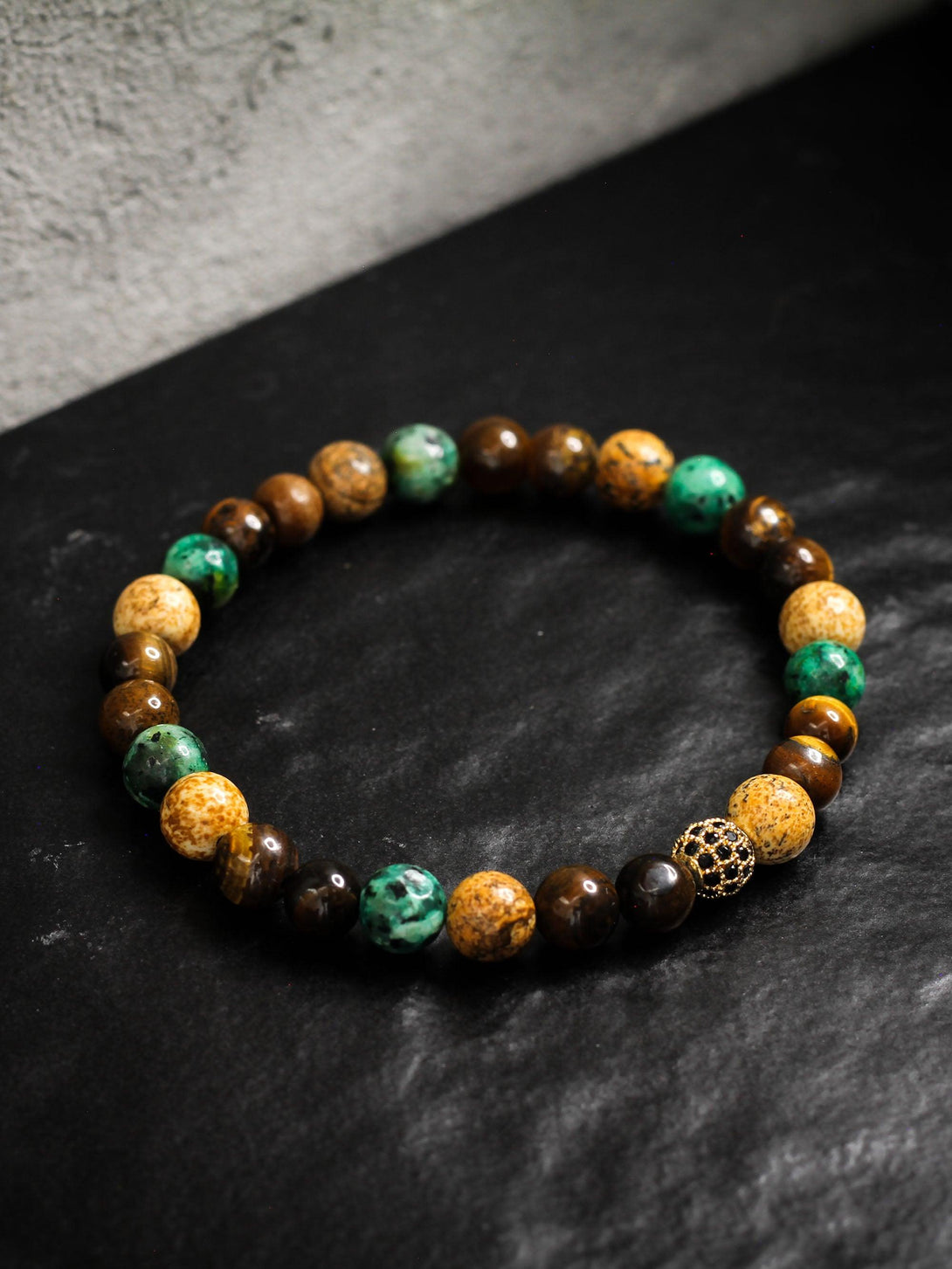 Brazalete Tigre Africa 6mm - Tayrona Accesorios