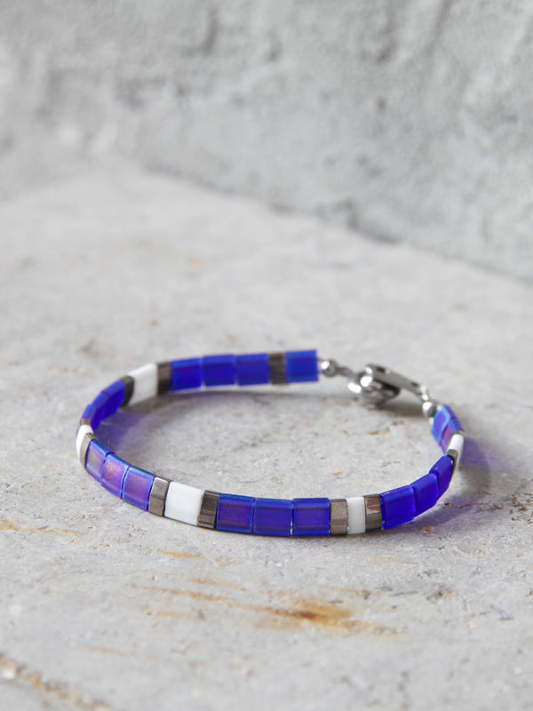 Brazalete Miyuki Tila Glaciar 5mm - Tayrona Accesorios