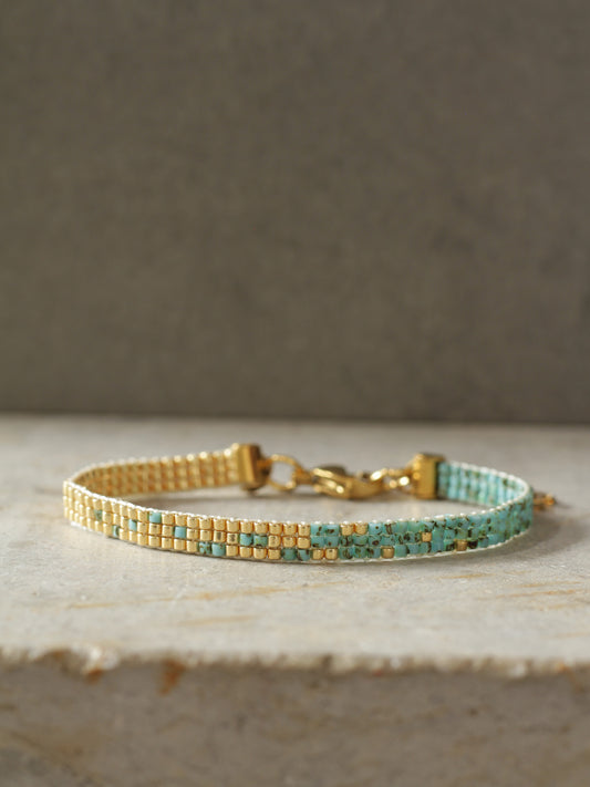 Brazalete Miyuki Gradiente Marmolizado 3 puntos