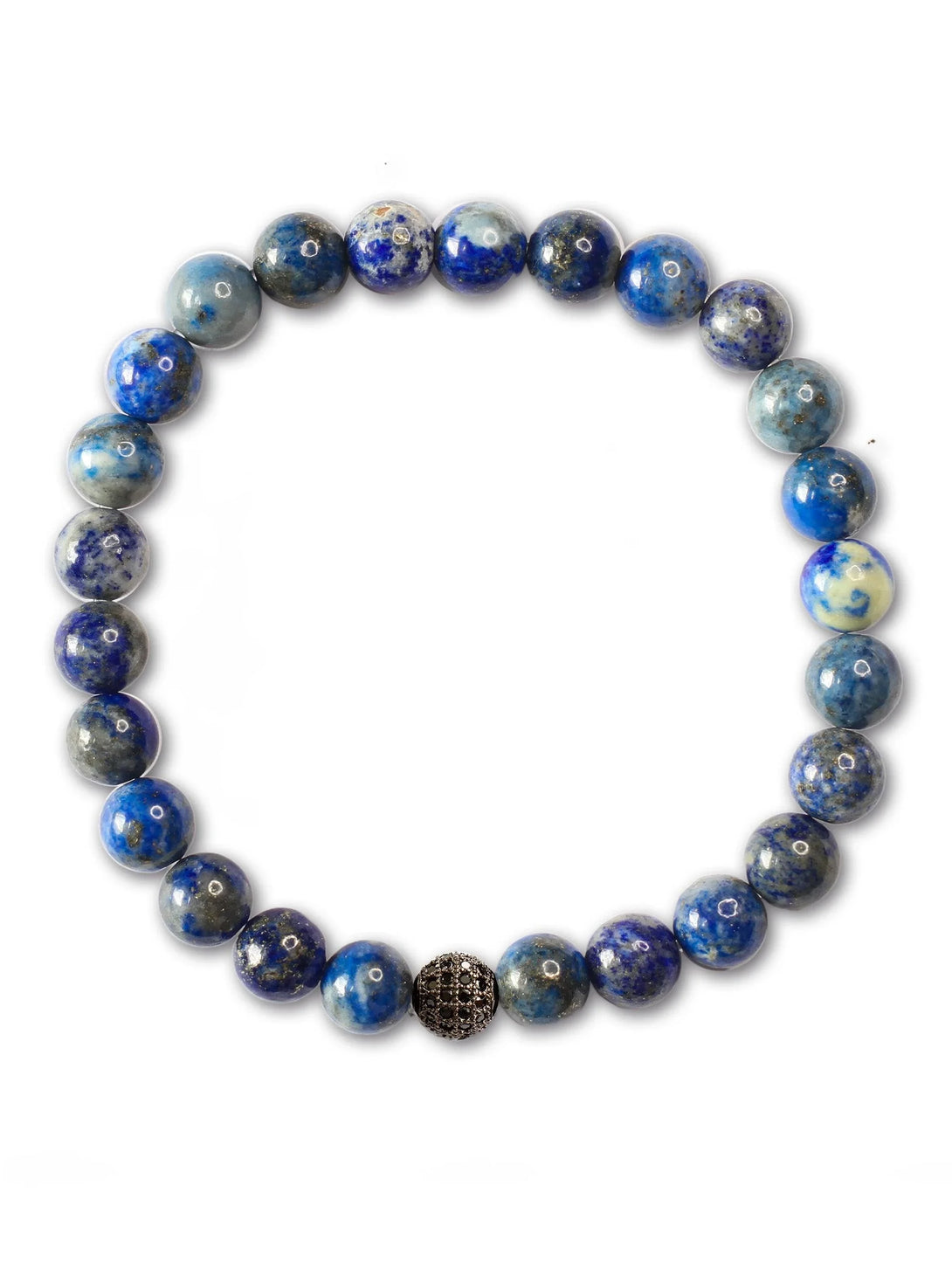 Brazalete Lapislazuli 6mm - Tayrona Accesorios