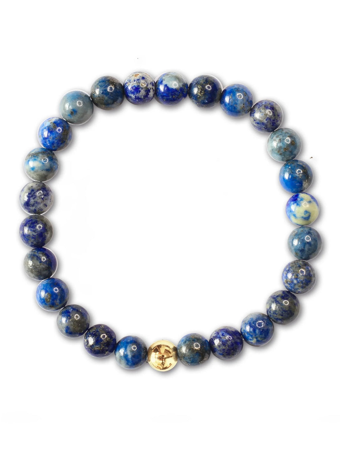 Brazalete Lapislazuli 6mm - Tayrona Accesorios