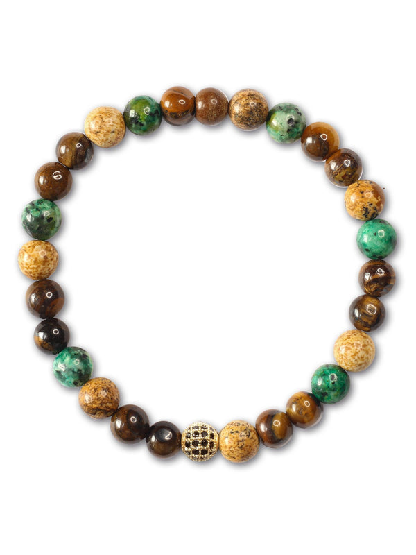 Brazalete Tigre Africa 6mm - Tayrona Accesorios