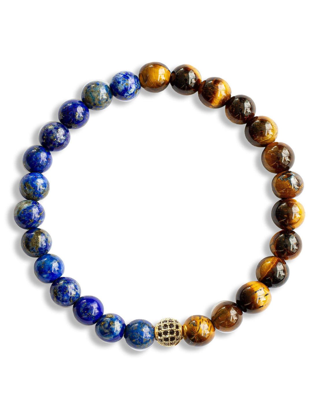 Brazalete Tigre Lapis 6mm - Tayrona Accesorios