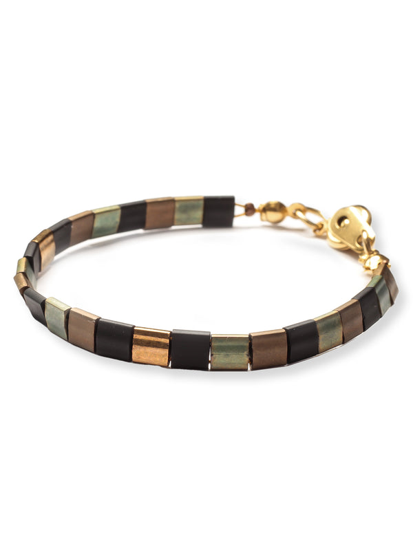 Brazalete Miyuki Tila Oxido 5mm - Tayrona Accesorios