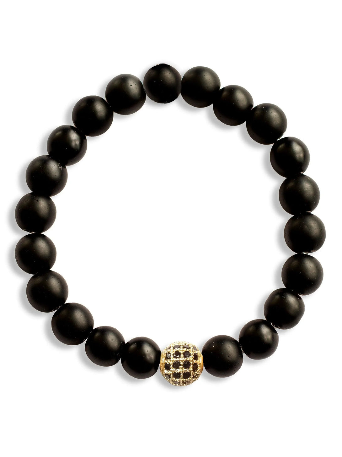 Brazalete All Black 8mm - Tayrona Accesorios