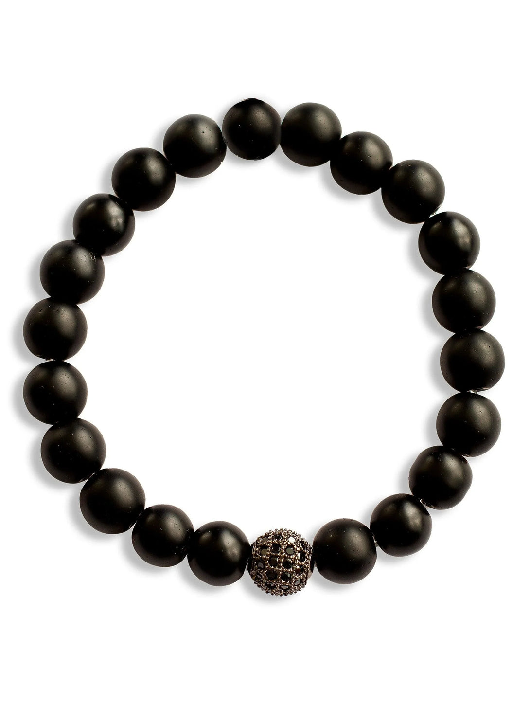 Brazalete All Black 8mm - Tayrona Accesorios