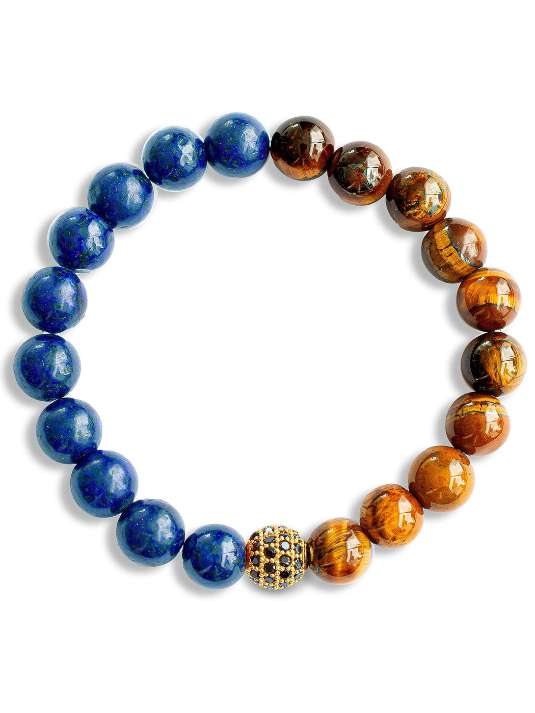 Brazalete Tayrona Tigre Lapis 8mm - Tayrona Accesorios