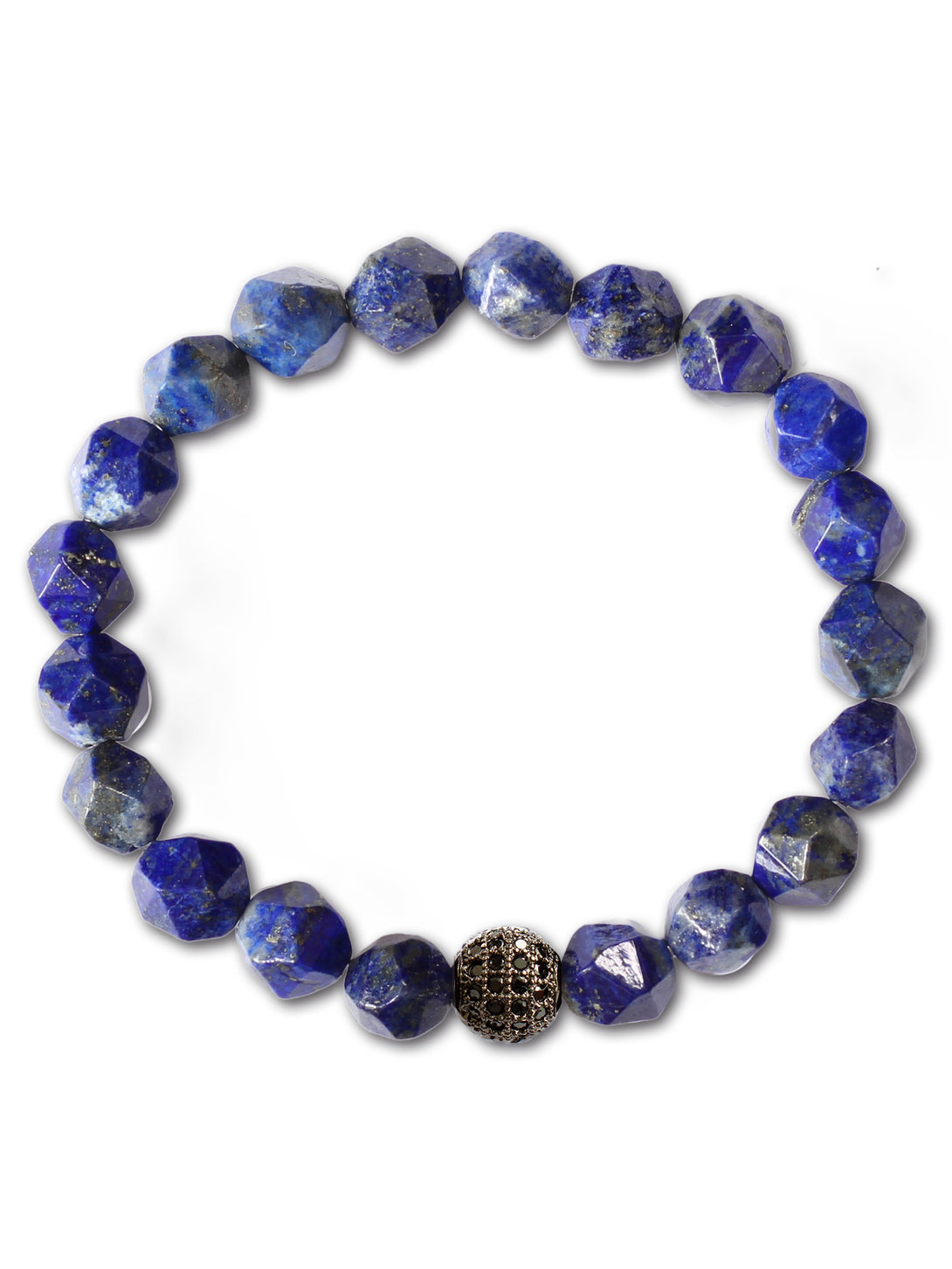 Brazalete Lapislazuli Facetado 8mm - Tayrona Accesorios