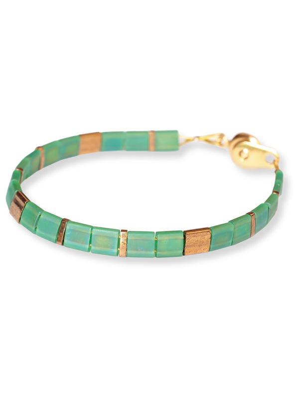 Brazalete Miyuki Tila Selva 5mm - Tayrona Accesorios