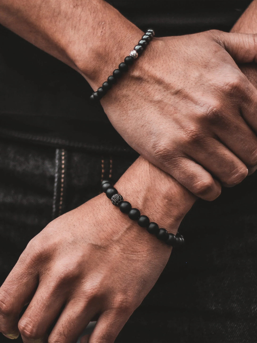 Brazalete All Black 8mm - Tayrona Accesorios
