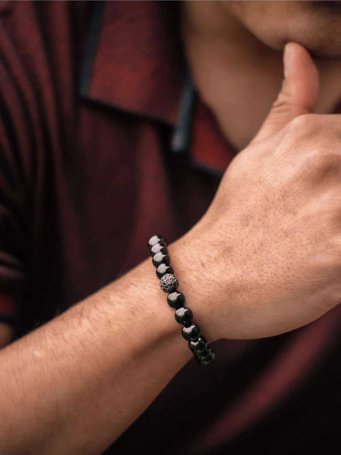 Brazalete Onyx 8mm - Tayrona Accesorios