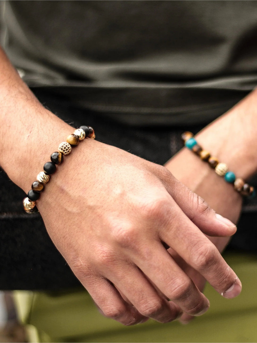 Brazalete Tigre Oro 8mm - Tayrona Accesorios