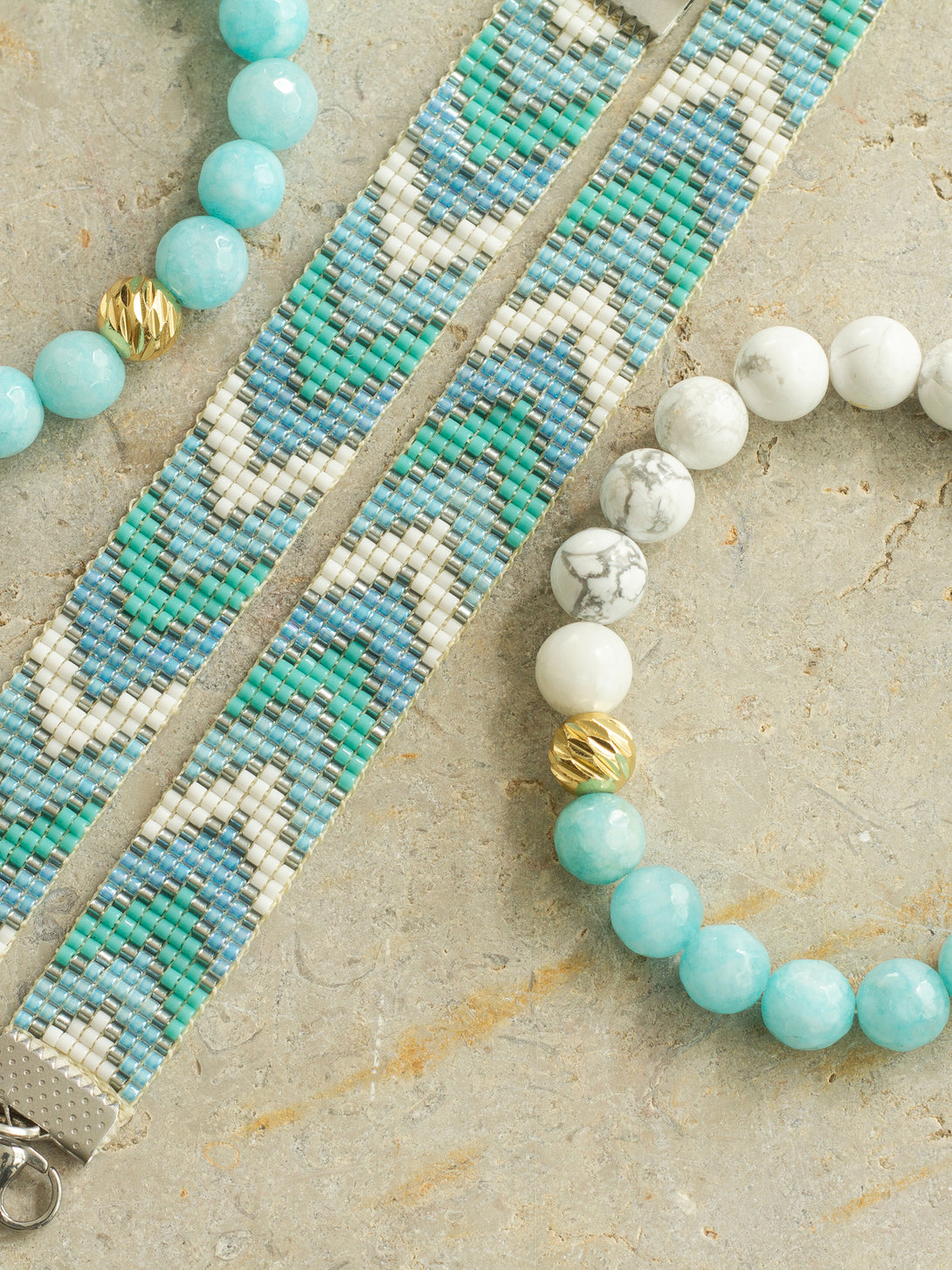 Brazalete Nieve 8mm - Tayrona Accesorios