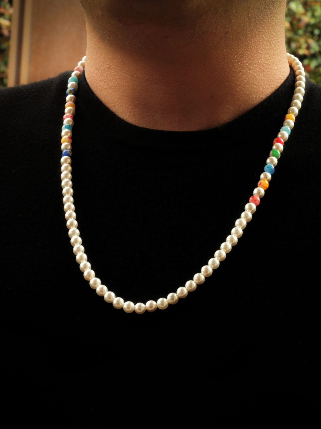 Collar Perla Millefiori 6mm - Tayrona Accesorios