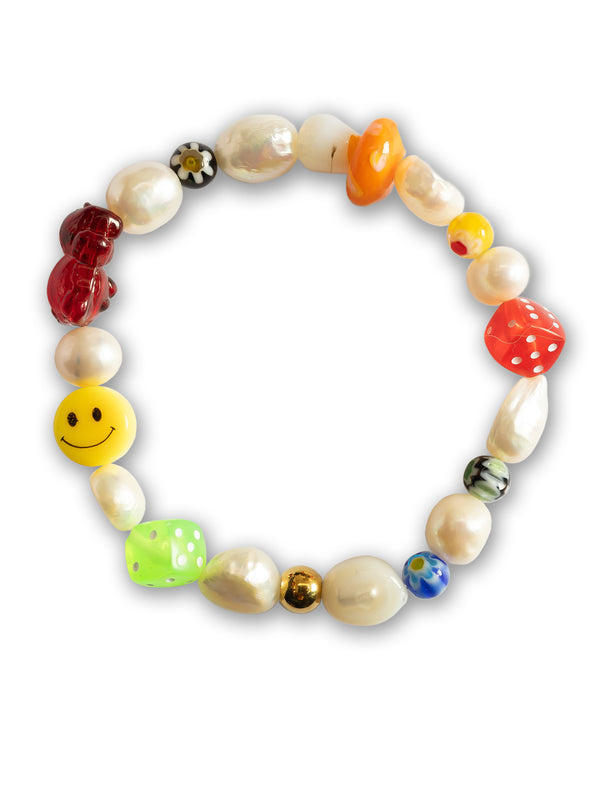 Brazalete Perla de Rio Multicolor 7mm