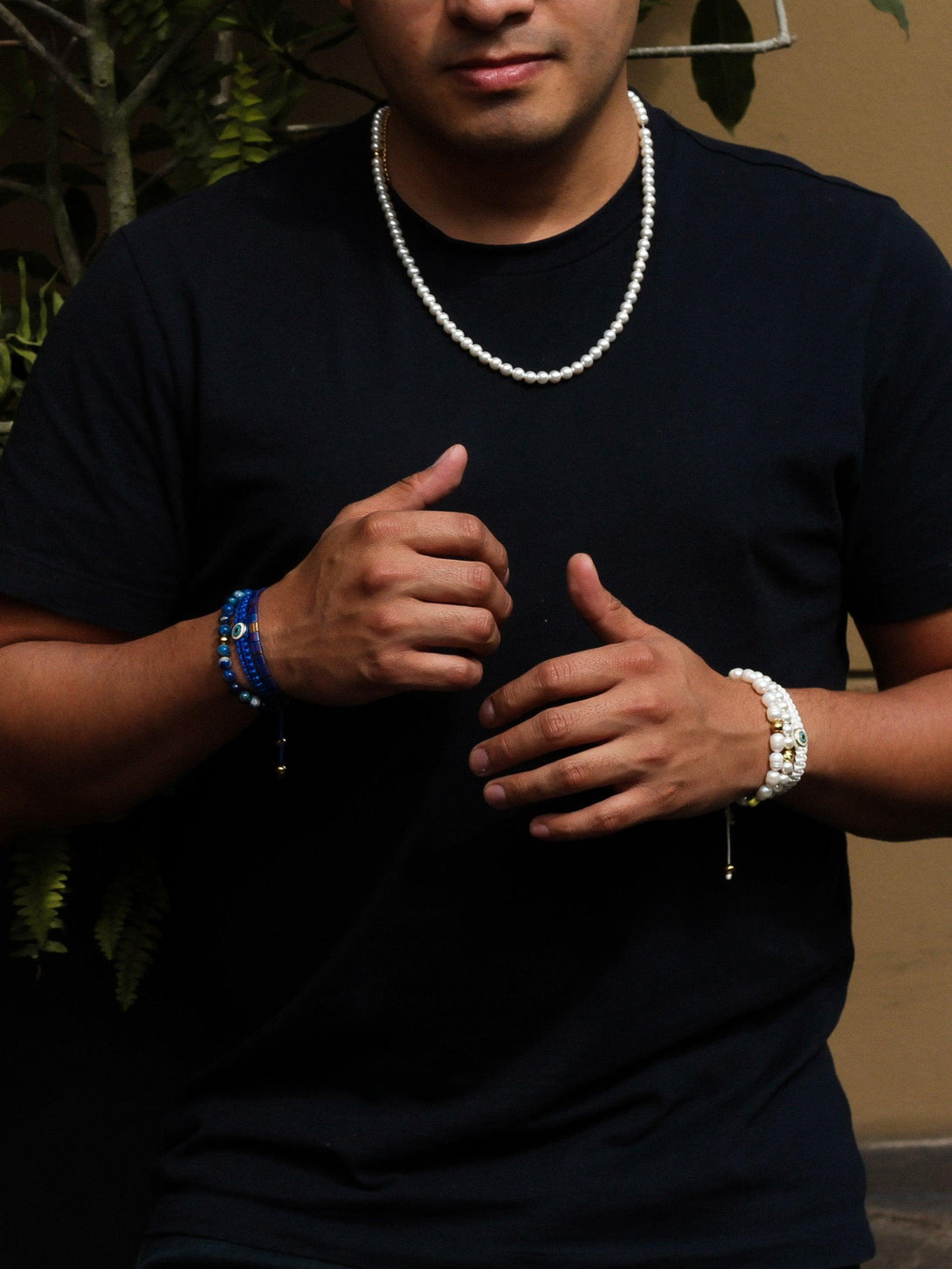 Brazalete Lapislazuli 6mm - Tayrona Accesorios