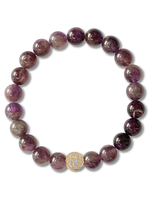 Brazalete Amatista 8mm - Tayrona Accesorios
