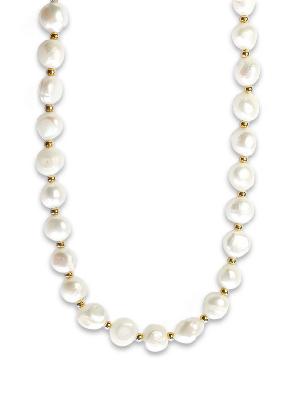 Collar Perla de Rio Dorado 7mm