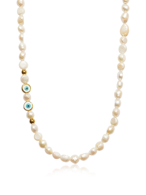Collar Perla de Rio Ojo Turco