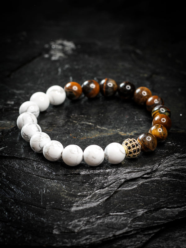Brazalete Ojo de Tigre Café Nevado
