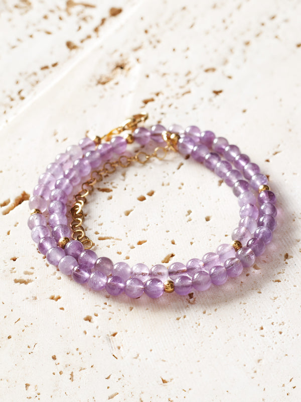 Collar Amatista 6mm