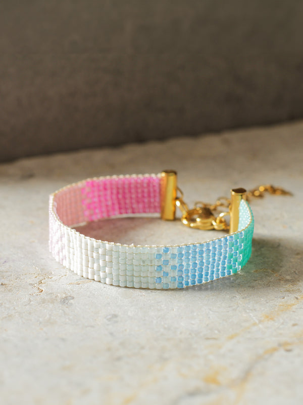 Brazalete Miyuki Coral 7 puntos
