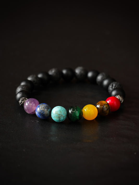 Brazalete 7 Chakras 8mm