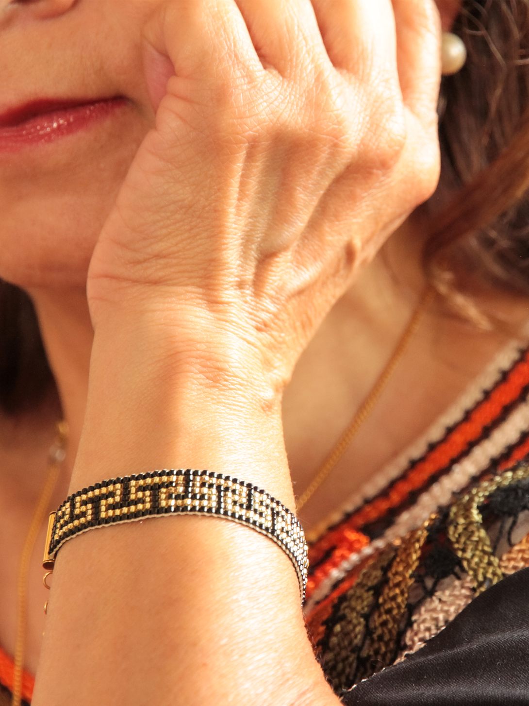 Brazalete Miyuki San Agustín 7 puntos - Tayrona Accesorios