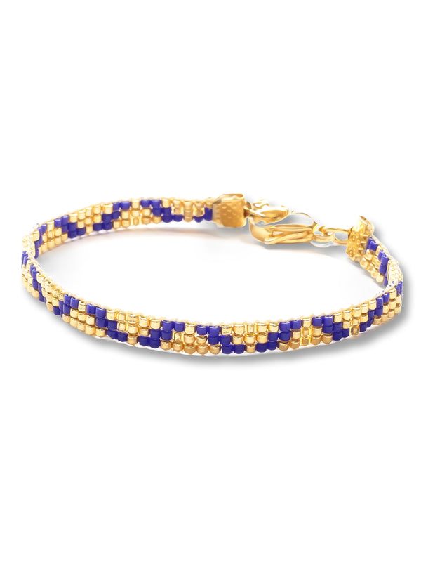 Brazalete Miyuki Rio de Oro 3 puntos - Tayrona Accesorios
