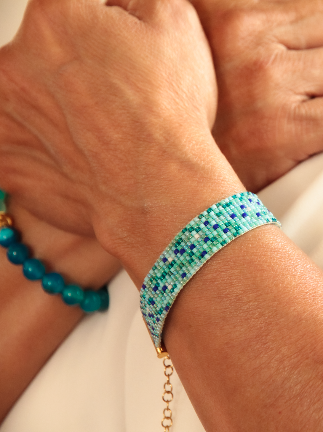 Brazalete Miyuki Arrecife 10 puntos - Tayrona Accesorios