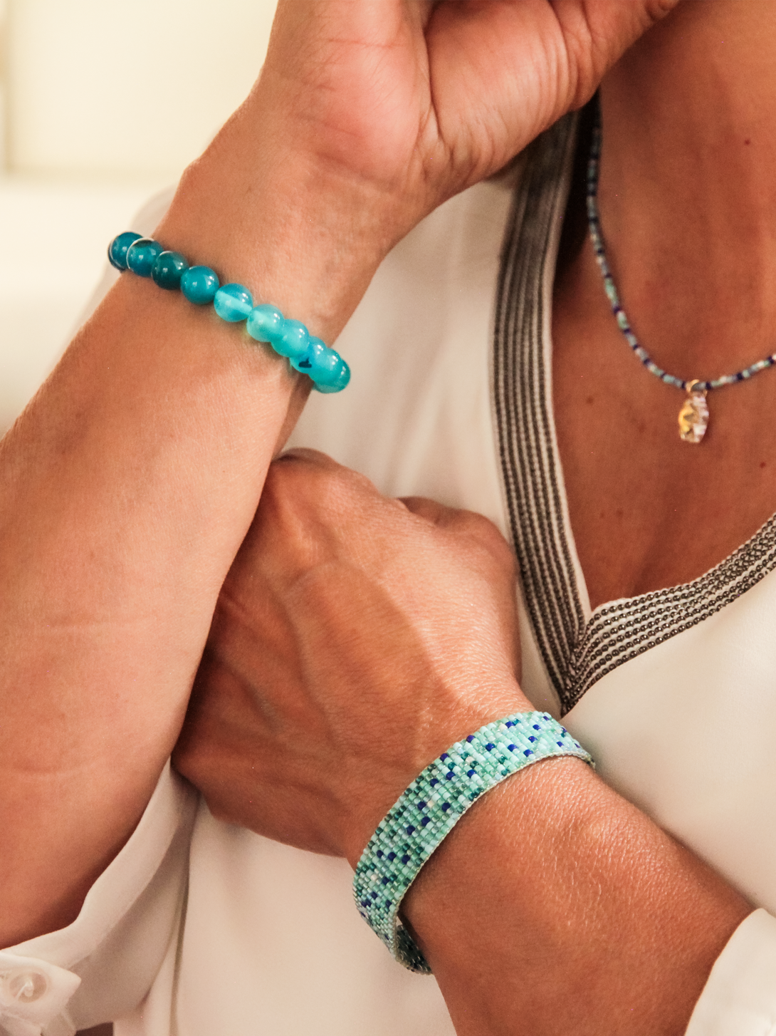 Brazalete Océano 8mm - Tayrona Accesorios
