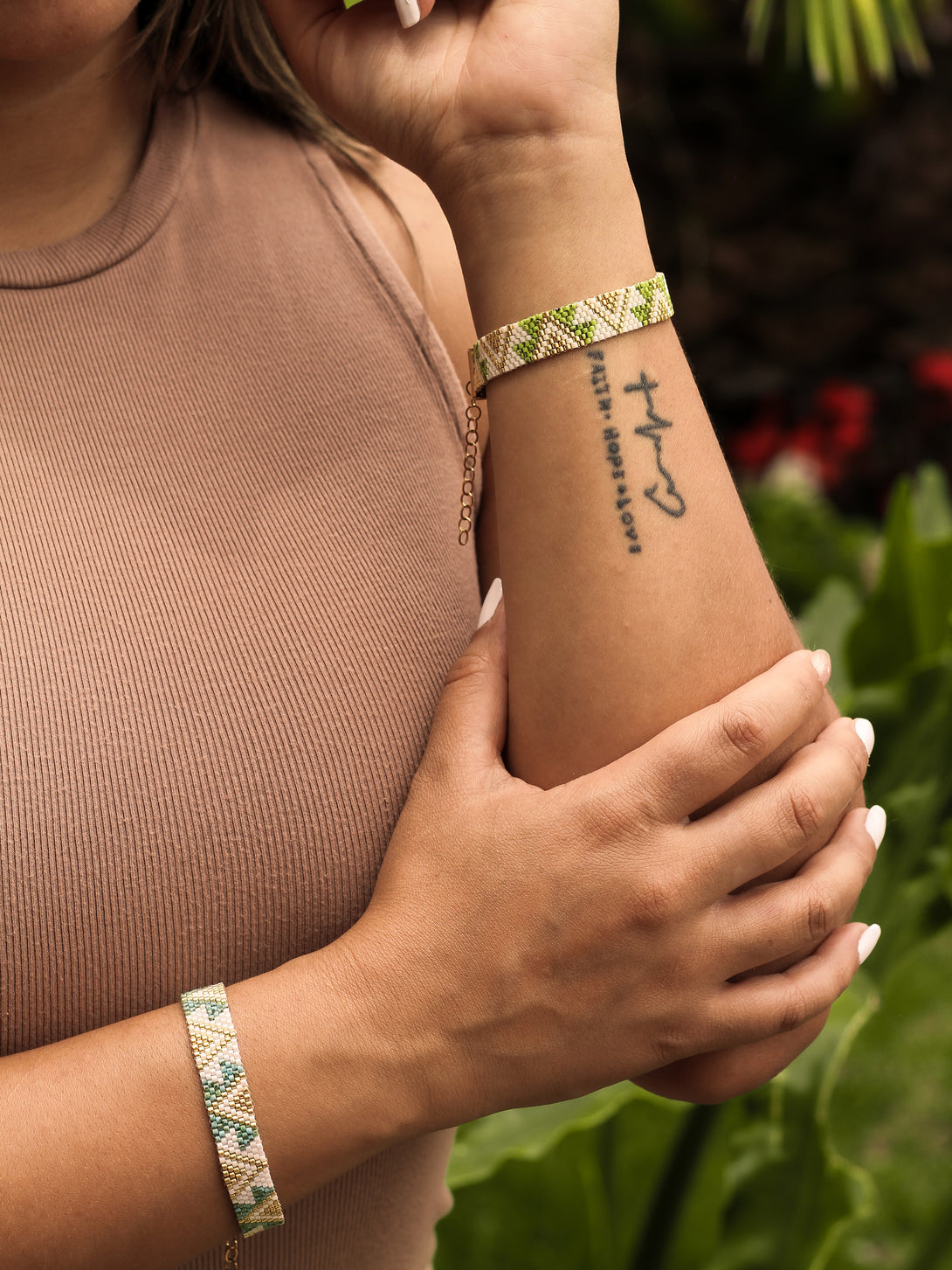 Brazalete Miyuki Selva 8 puntos - Tayrona Accesorios