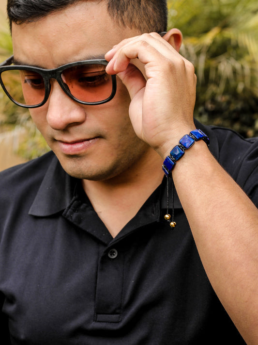 Brazalete Lapislázuli 10mm