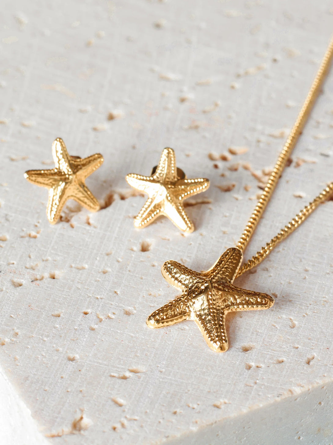 Set Estrella Marina Bronce - Tayrona Accesorios